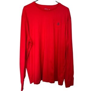 Polo Ralph Lauren Red Long sleeve crew Neck Sweatshirt - flawed - Size XL